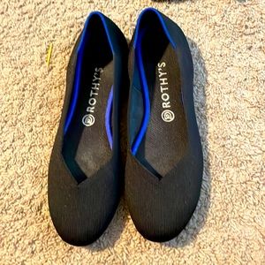 Rothy’s flats, black, size 10.5, never washed, worn twice